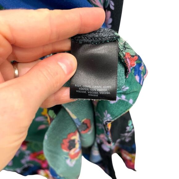 Anthropologie Robin Floral-Print Shirtdress midi dress Size 12 boho‎ spring - Picture 10 of 11